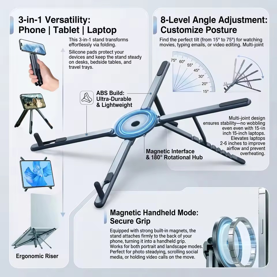 Portable Magnetic Phone Holder - Laptop Tablet Accessories review and price