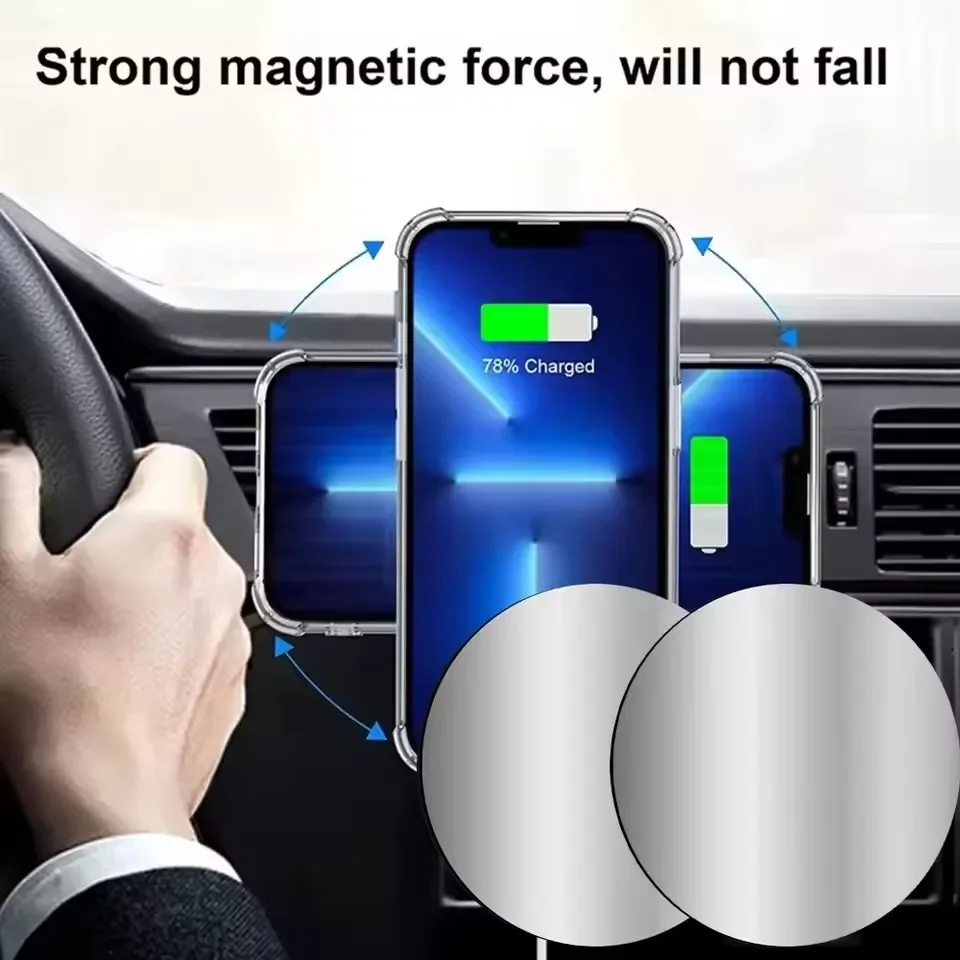 1-5PCS 8CM Magnetic Metal Plat - Tablet Accessories For Car review and price
