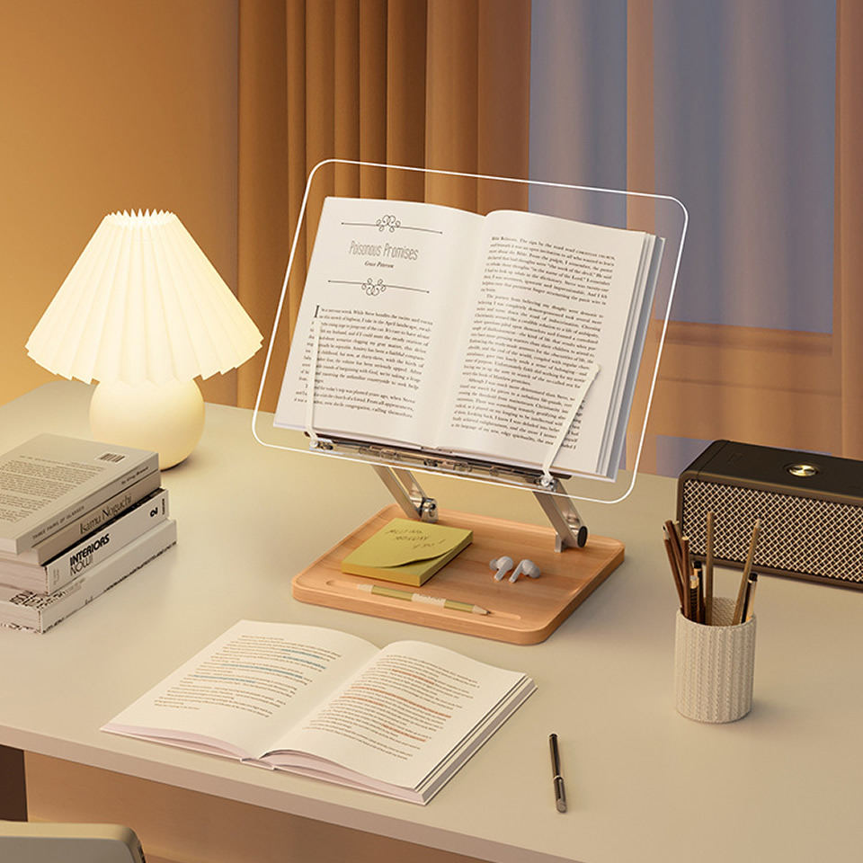 Wooden Reading Stand with Ligh - Laptop Tablet Accessories review and price