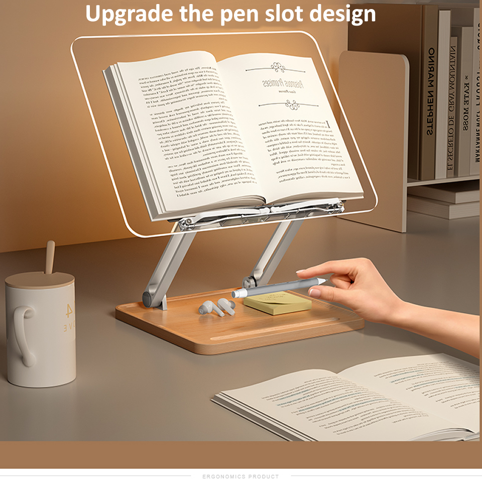 Wooden Reading Stand with Ligh - Laptop Tablet Accessories review and price