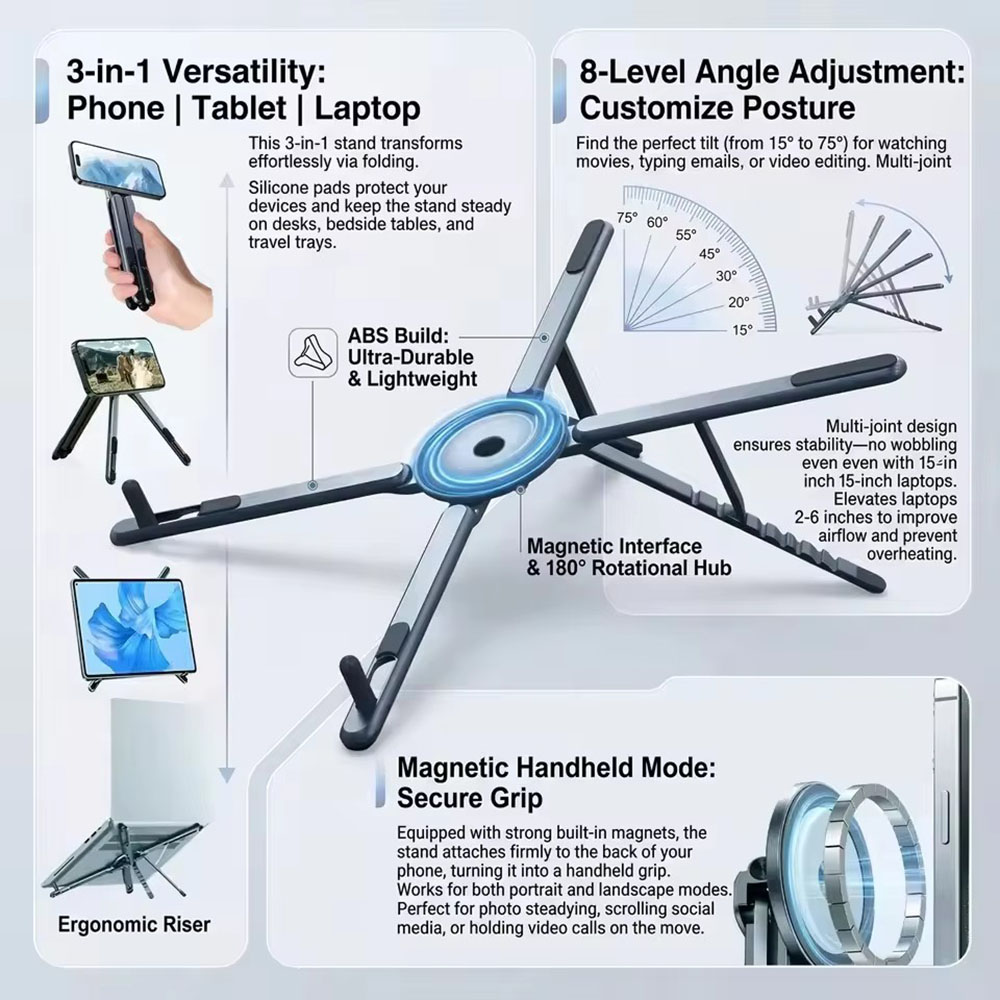 Portable Magnetic Phone Holder - Laptop Tablet Accessories review and price