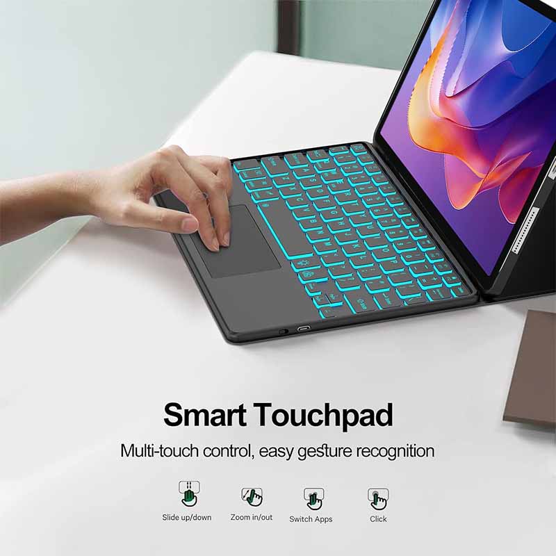 Touch Backlight Keyboard Case  - Bluetooth Trackpad review and price